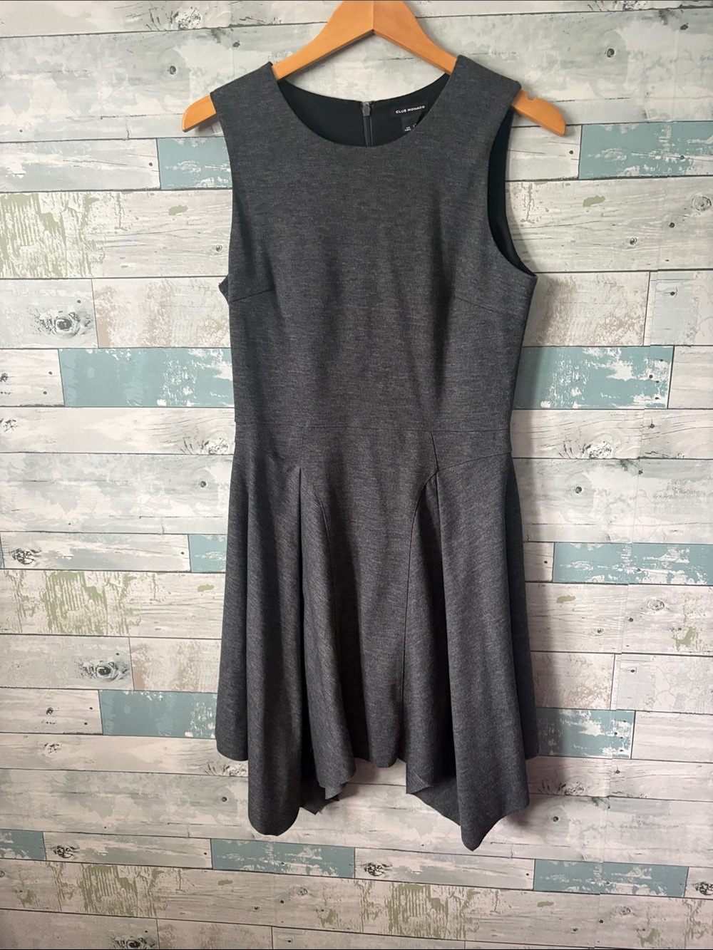 Club Monaco Charcoal Gray Sleeveless Midi Dress
